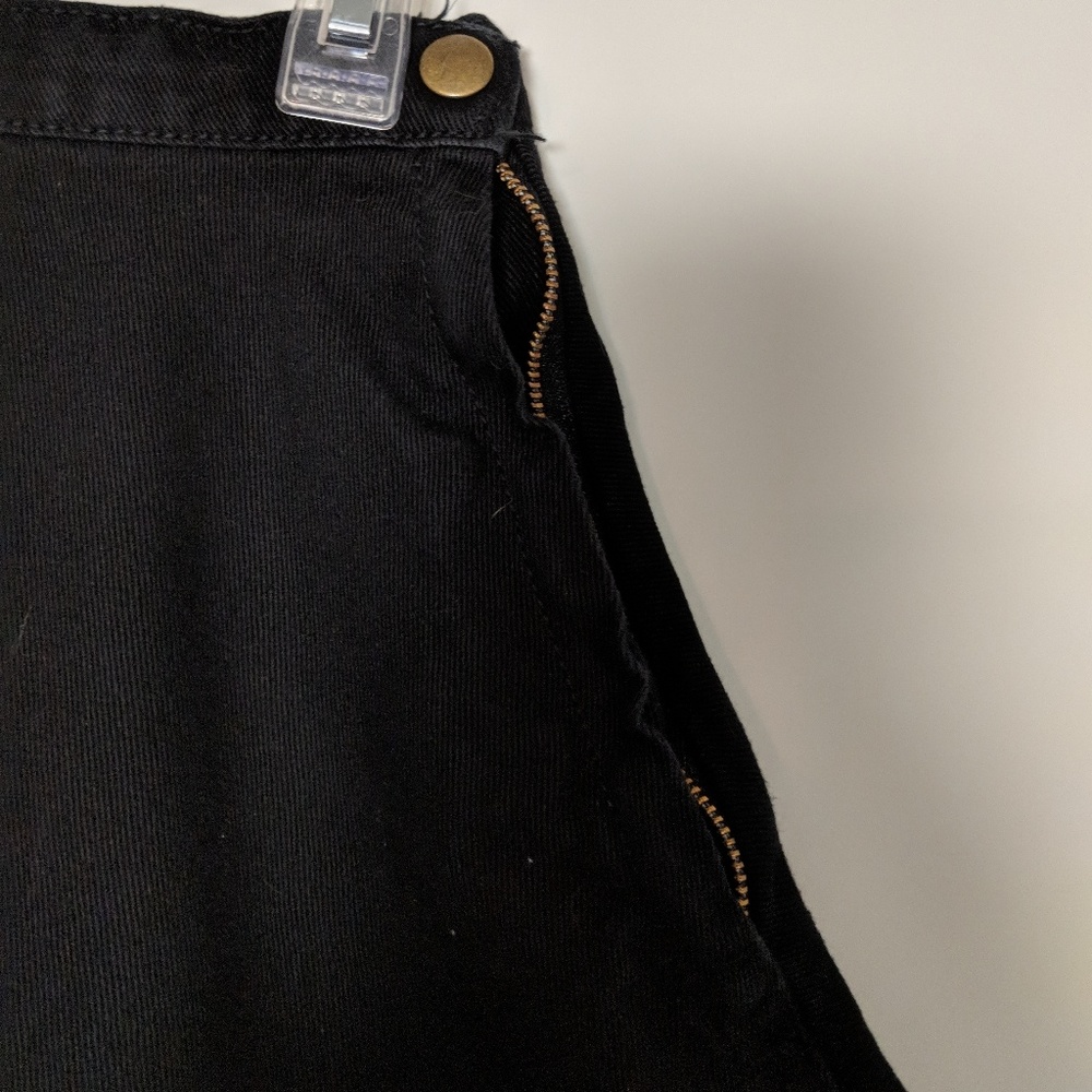 American Apparel Black Denim Circle skirt.